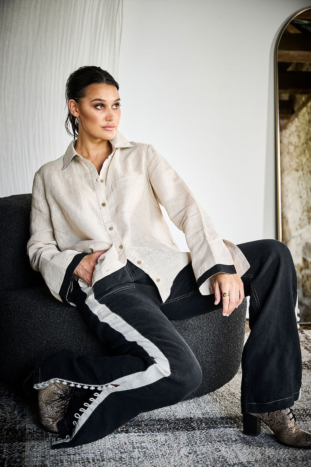 Capri Linen Shirt - White – Eadie Lifestyle