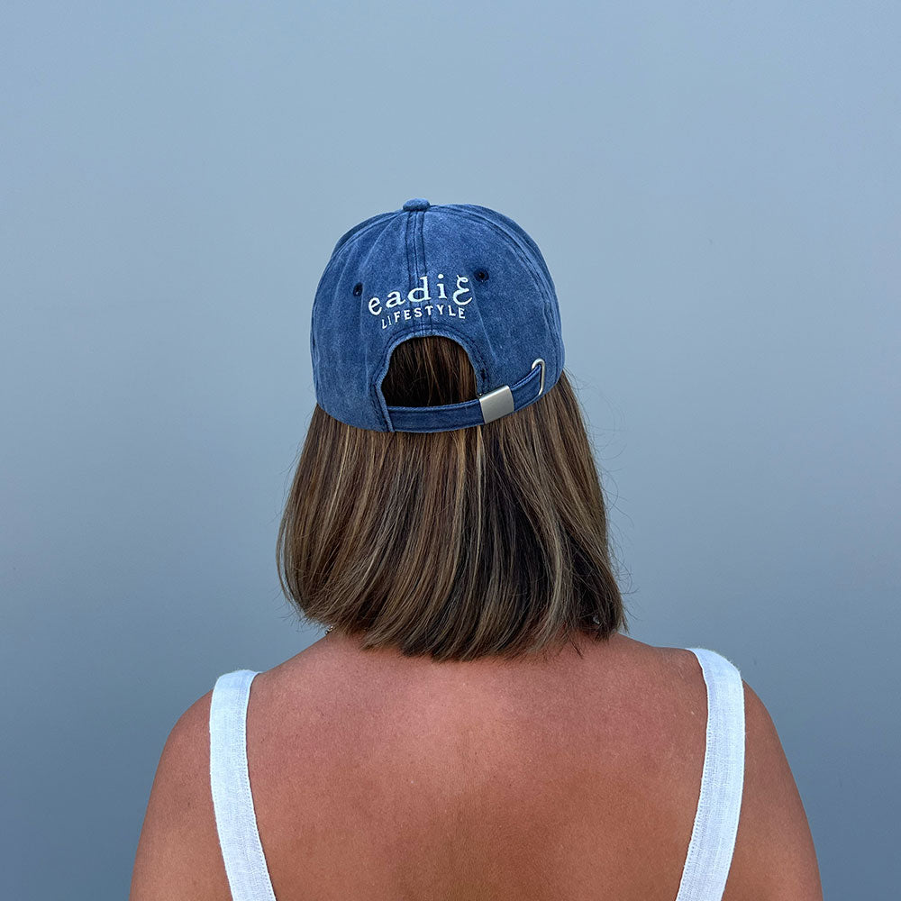 Eadie Cotton Cap - Washed Navy