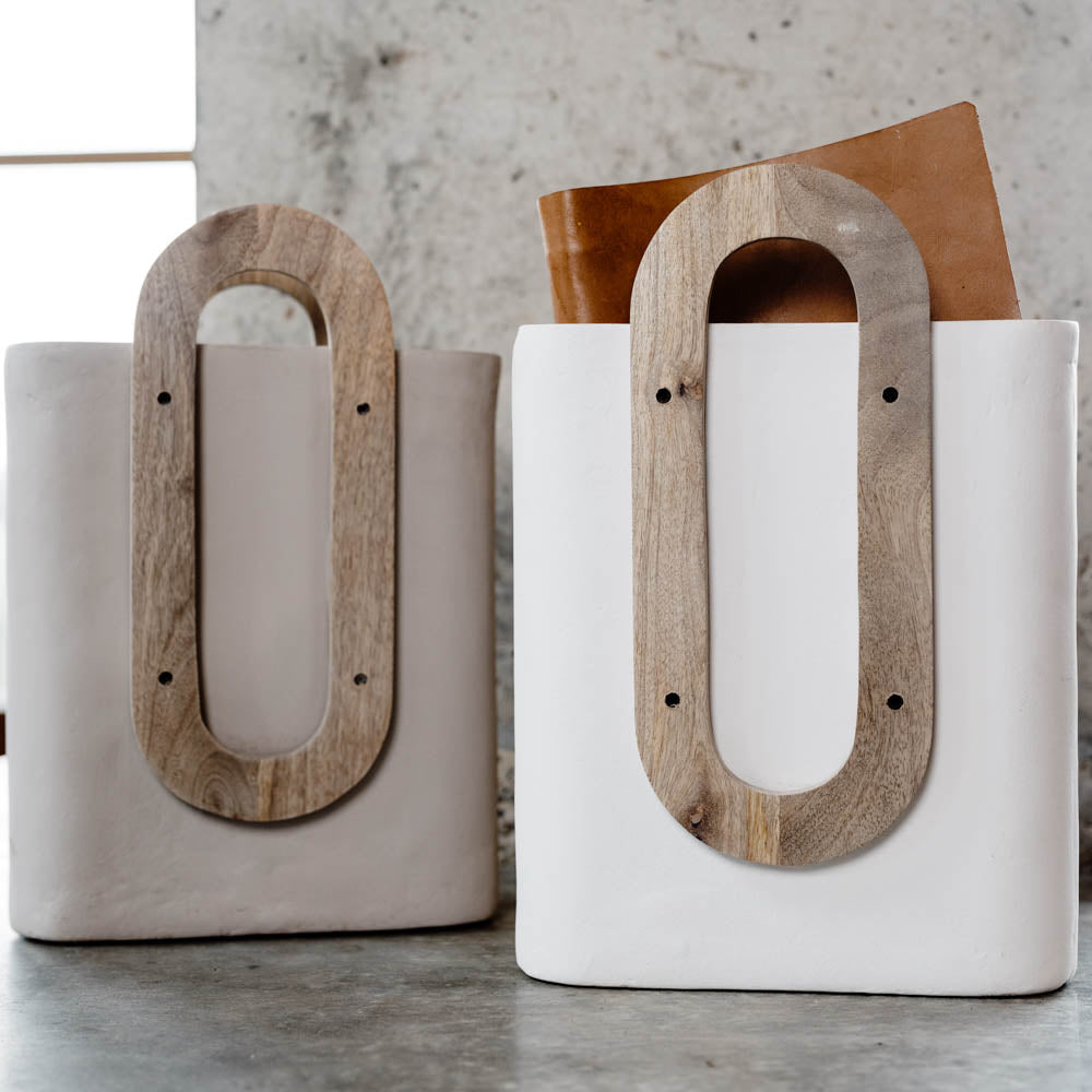 Magazine Holder - White