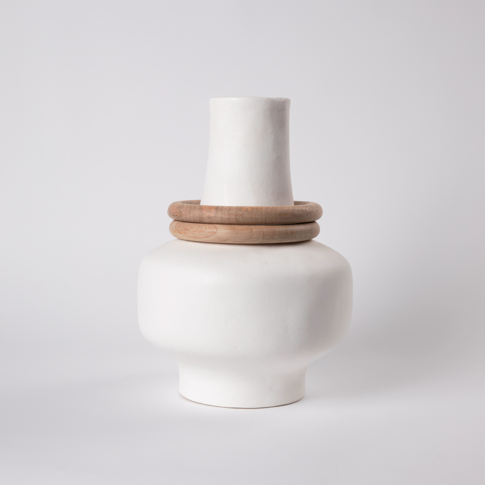 Modern Vase - Medium - White