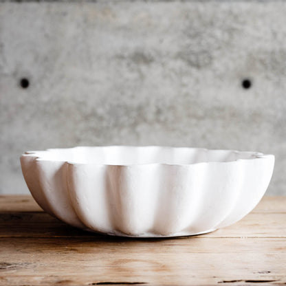 Scalloped Bowl - White