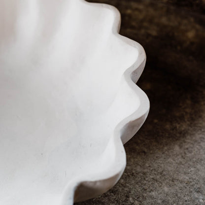 Scalloped Bowl - White