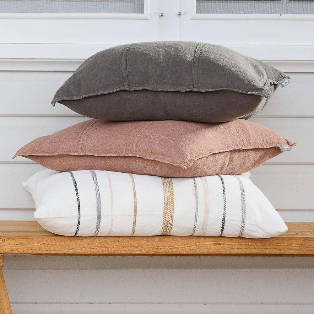 Luca® Linen Cushion - Clay