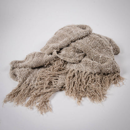 Wabi Throw - 100% Recycled Linen, Natural