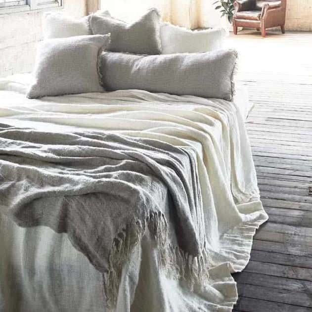 Natural Bedouin Over Sized Linen Throw Eadie Lifestyle