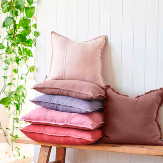 Desert Rose Luca® Boho Linen Cushion | Eadie Lifestyle