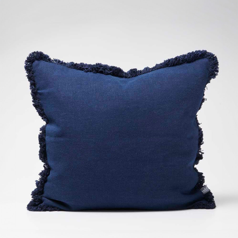 Luca® Boho Linen Cushion - Navy