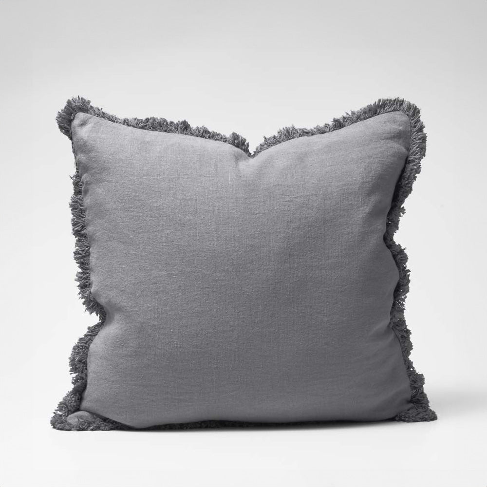 Luca® Boho Linen Cushion - Slate