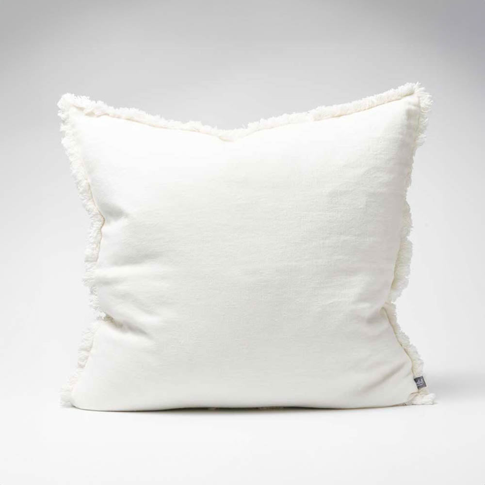 Luca® Boho Linen Cushion - Off White