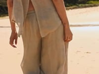 Arana Linen Pant - Natural