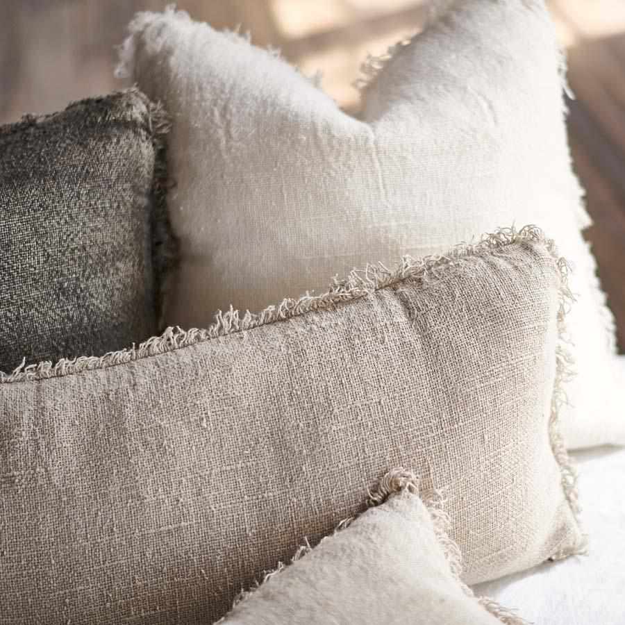 Bedouin Linen Long Lumbar - Natural - Eadie Lifestyle