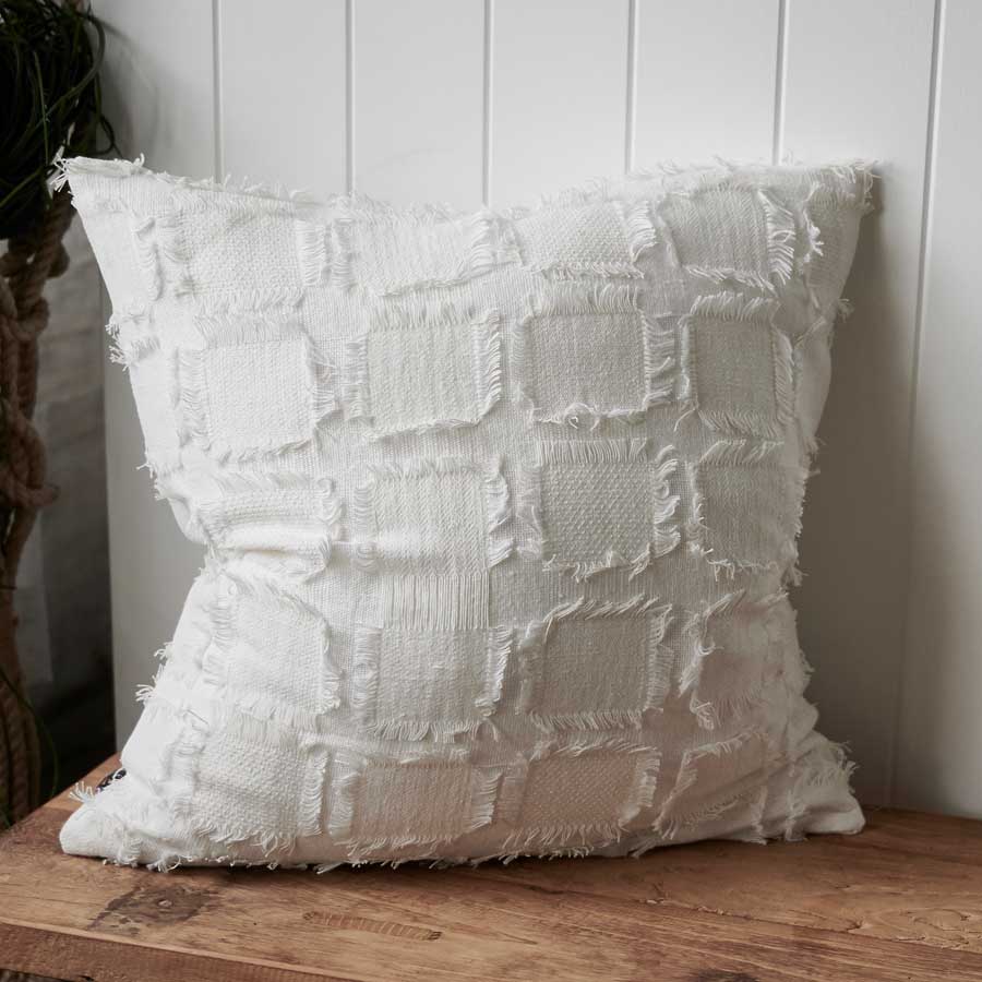 White sales lace cushions