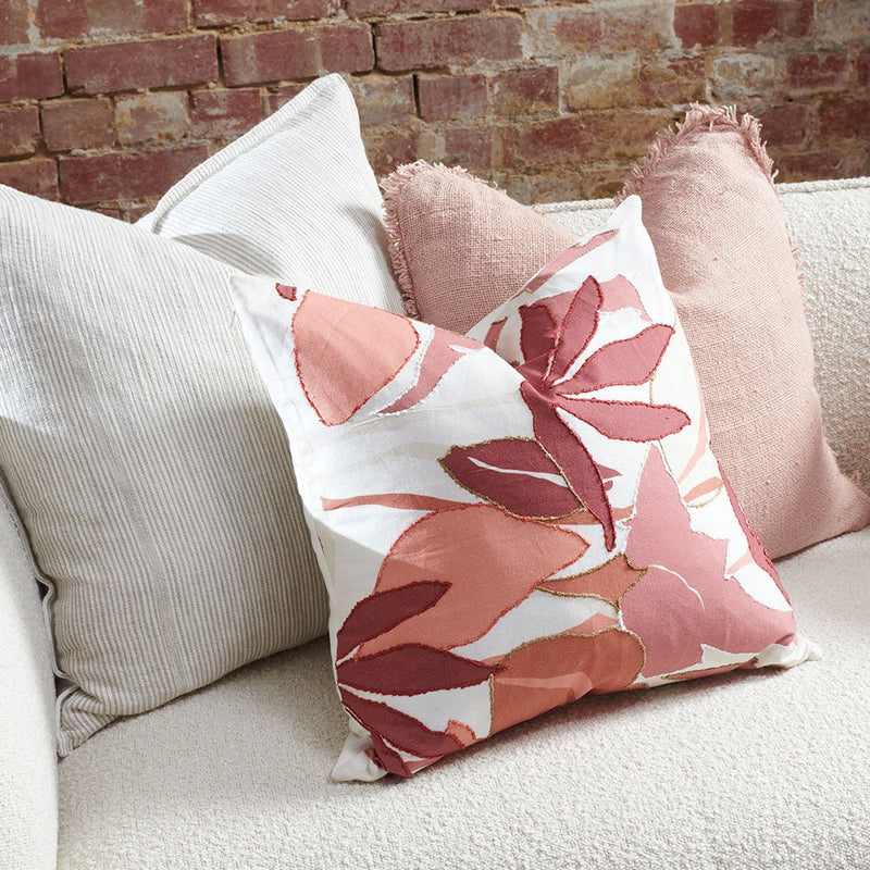 Camille Cushion - Burgundy/Dusty Mauve - Eadie Lifestyle