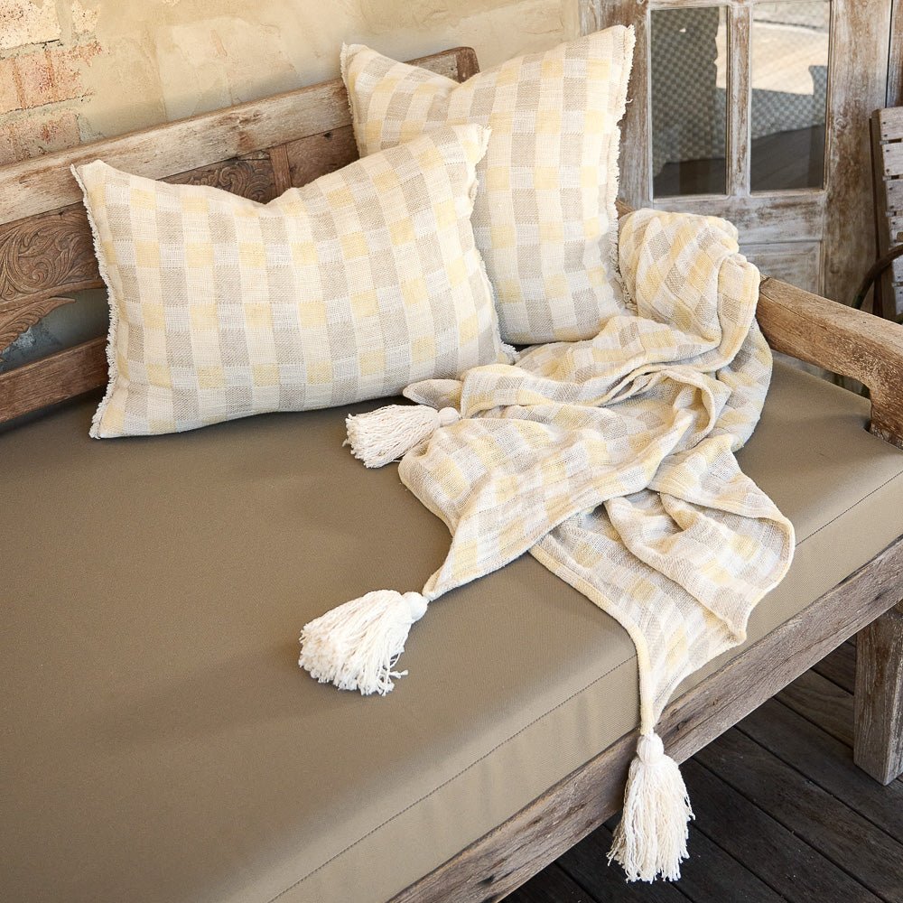 Felice Throw - Butter/Natural/White  - Eadie Lifestyle