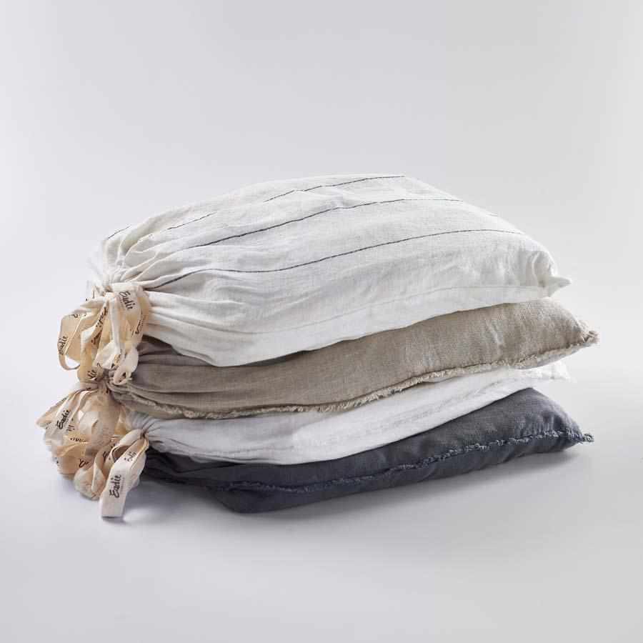 French Linen Quilt Cover - Slate - Eadie Lifestyle