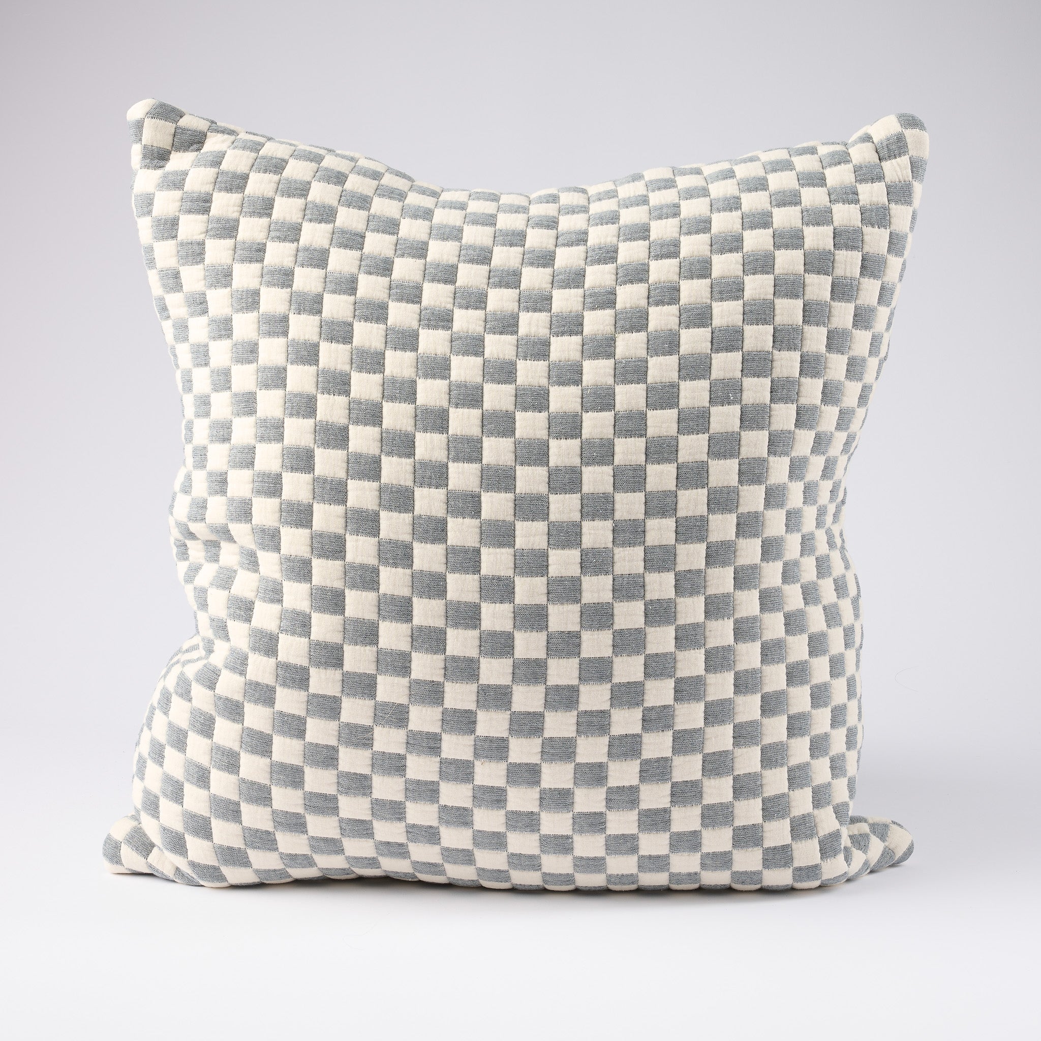 Gambit Cushion - White/Blue - Eadie Lifestyle