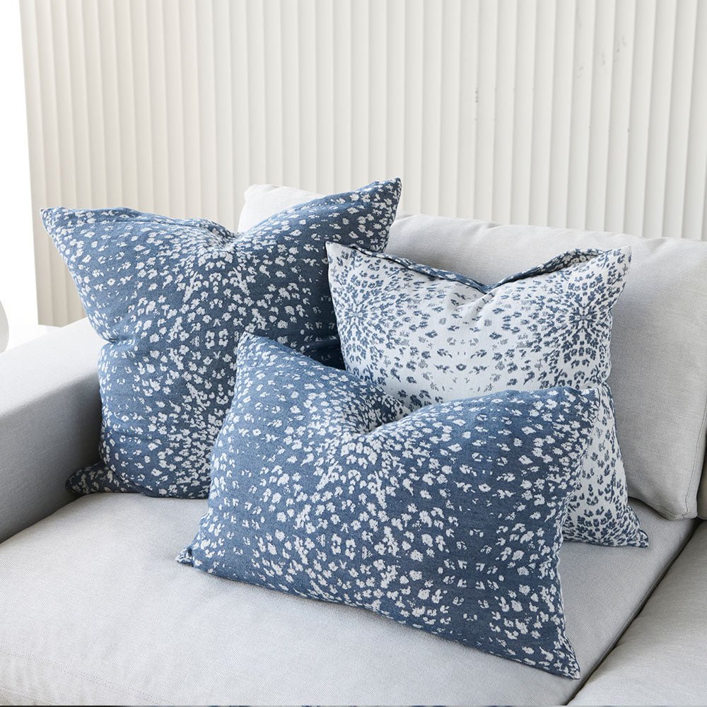 Glacier Reversible Cushion - Navy/White - Eadie Lifestyle