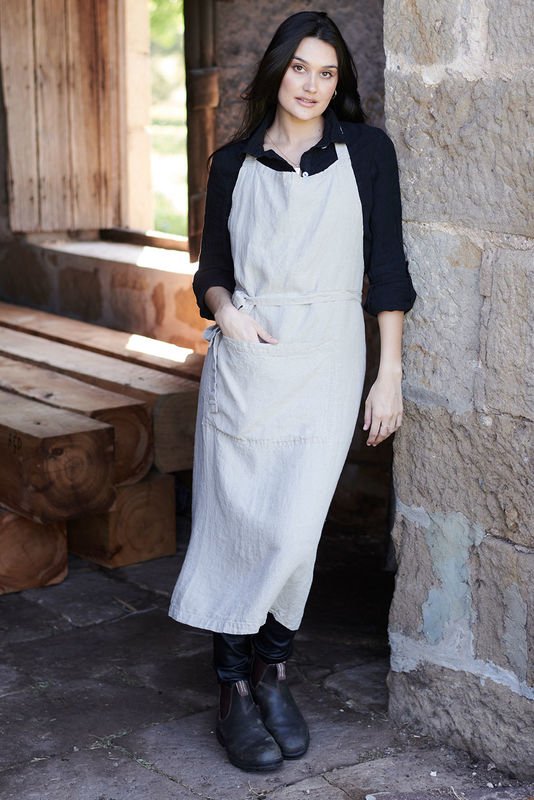 Linen Apron - Natural - Eadie Lifestyle