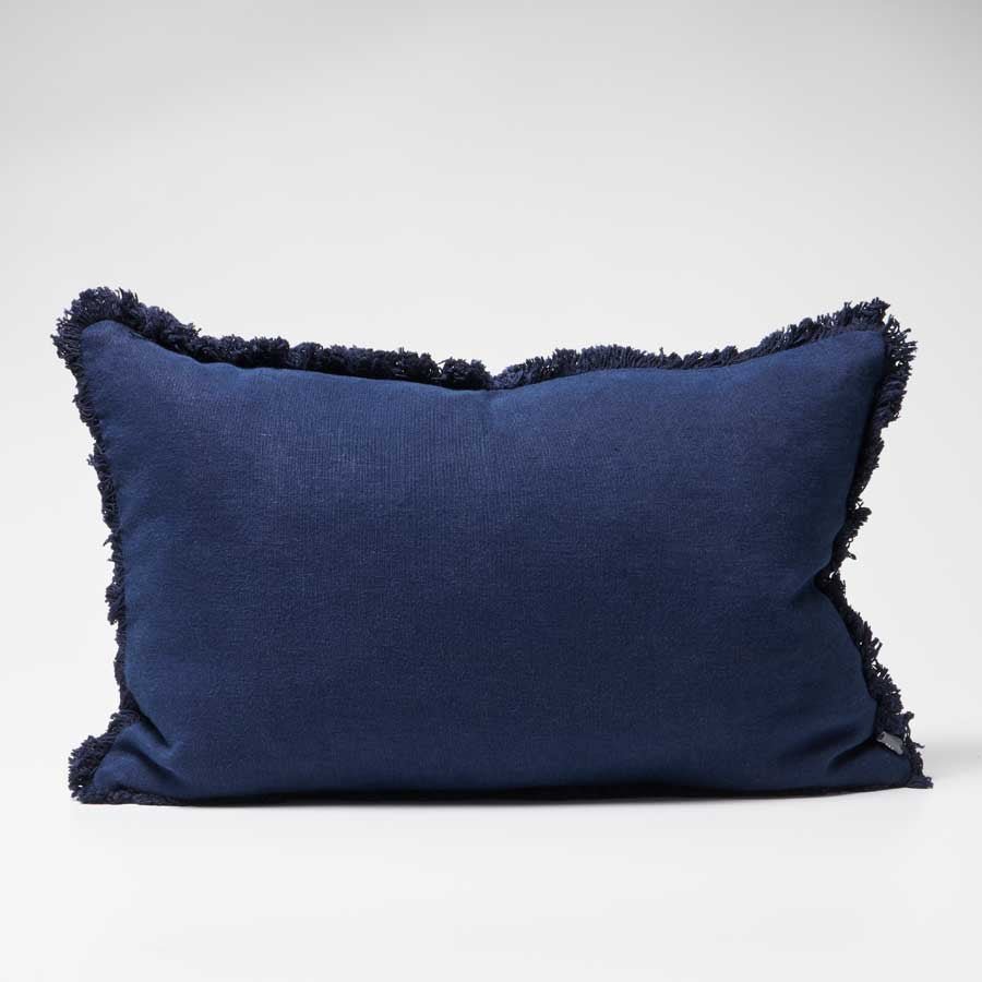 Luca® Boho Linen Cushion - Navy - Eadie Lifestyle