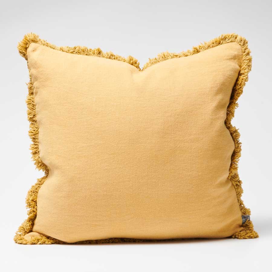 Luca® Boho Linen Cushion - Turmeric - Eadie Lifestyle