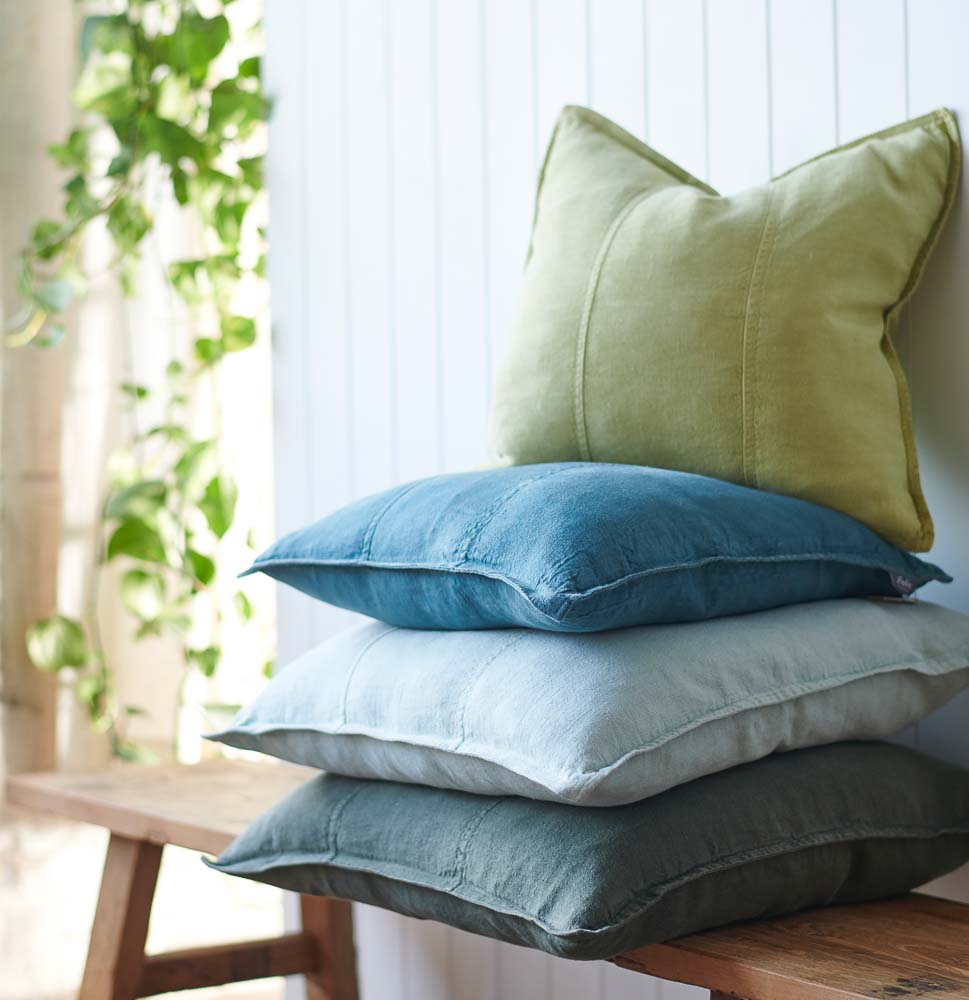 Azure blue hot sale cushions