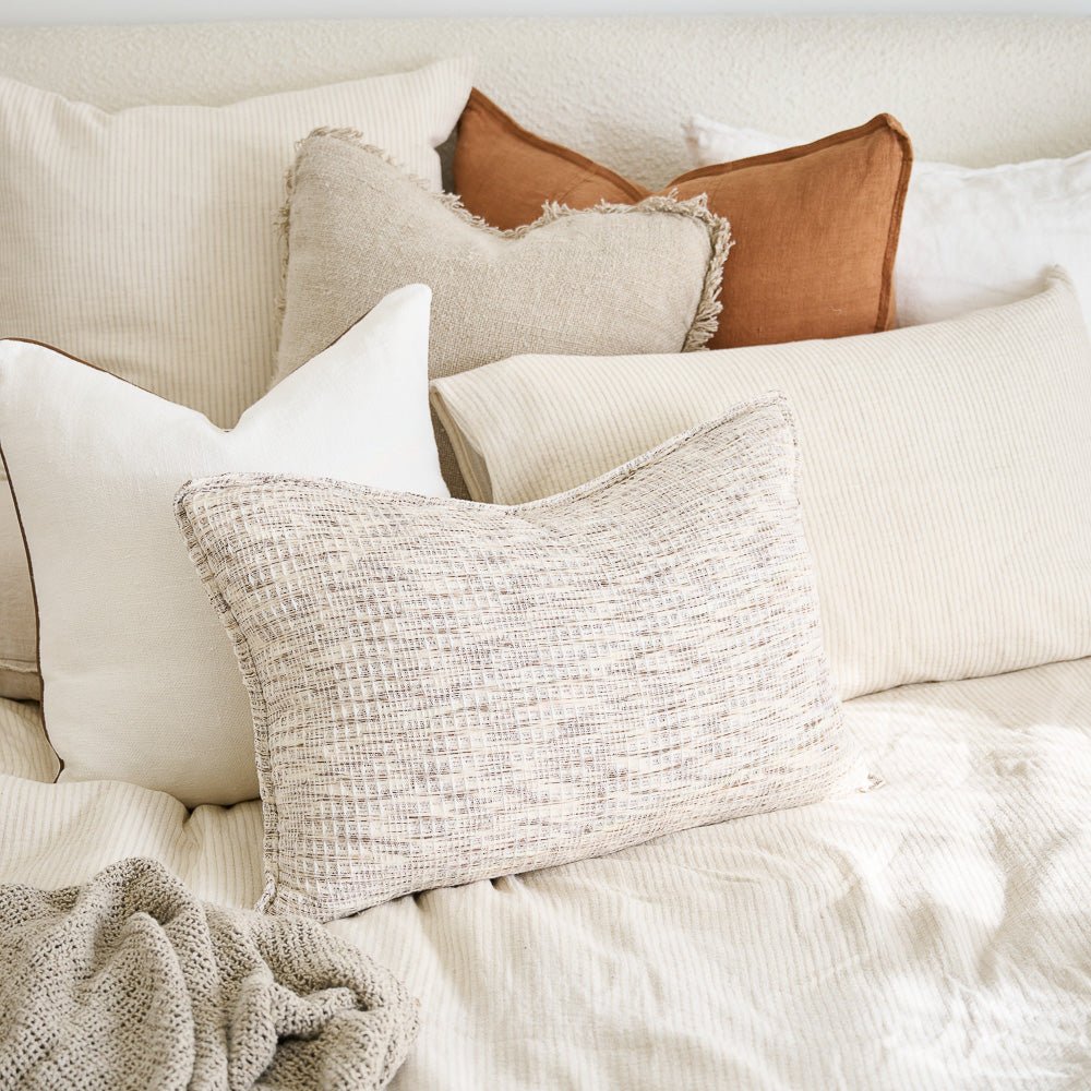 Luca® Linen Cushion - Nutmeg – Eadie Lifestyle