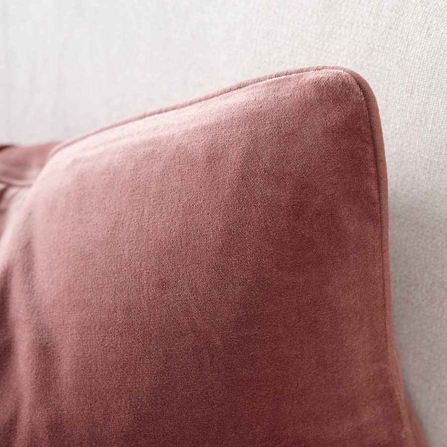 Lynette Velvet Cushion - Desert Rose - Eadie Lifestyle