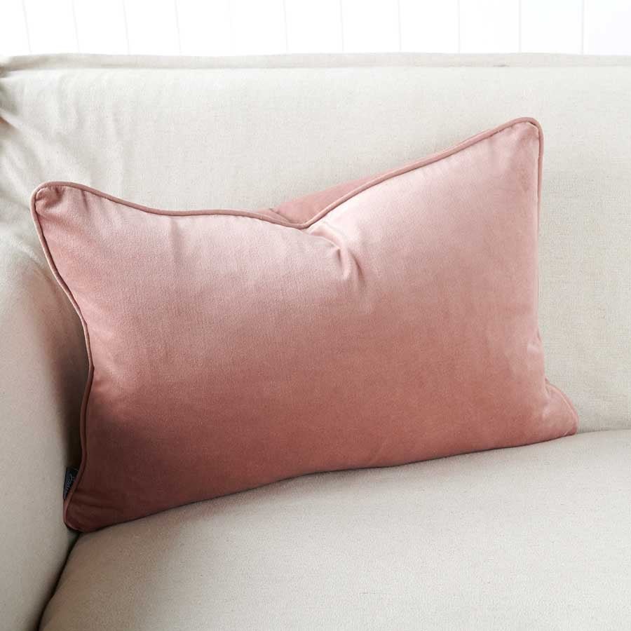 Lynette Velvet Cushion - Musk - Eadie Lifestyle