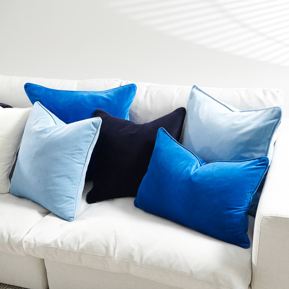 Lynette Velvet Cushion - Navy - Eadie Lifestyle