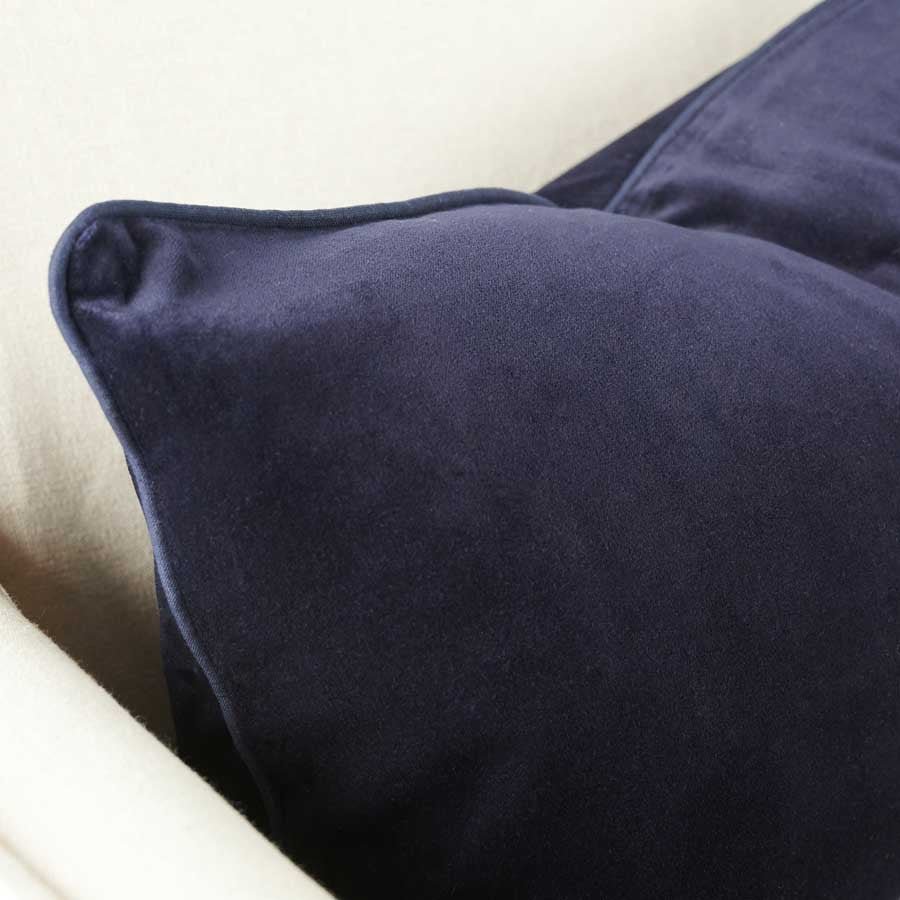 Lynette Velvet Cushion - Navy - Eadie Lifestyle