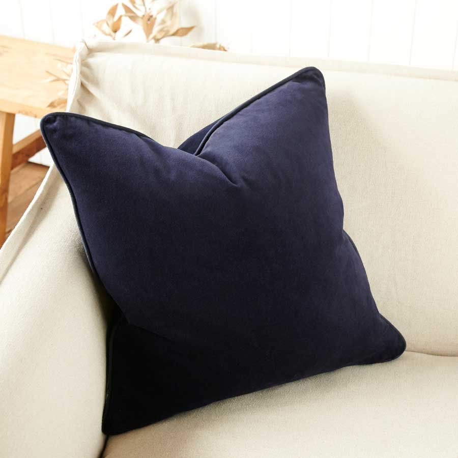 Lynette Velvet Cushion - Navy - Eadie Lifestyle