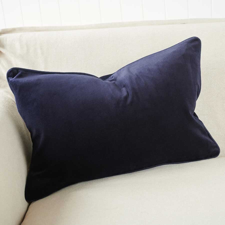 Lynette Velvet Cushion - Navy - Eadie Lifestyle