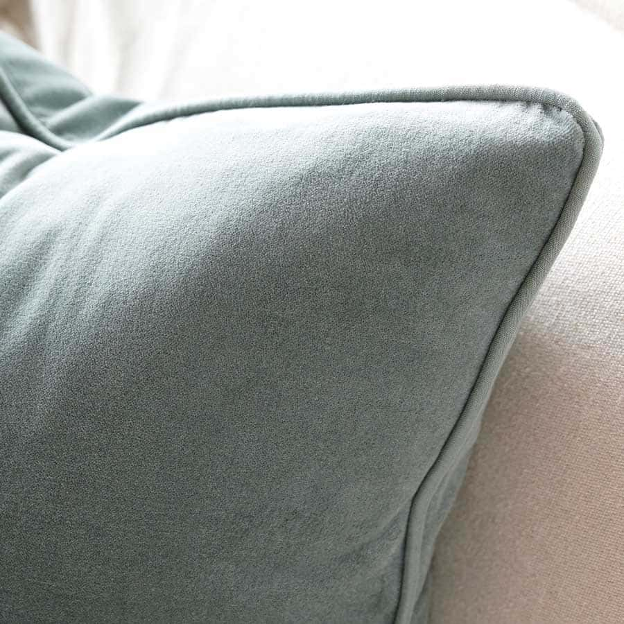 Lynette Velvet Cushion - Sea Mist - Eadie Lifestyle