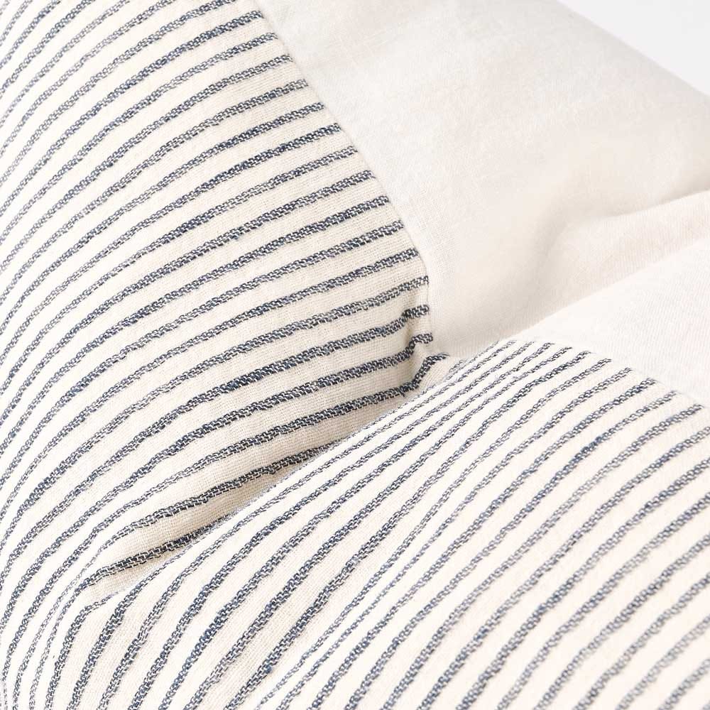 Marina Reversible Pillowcase Set - White w&