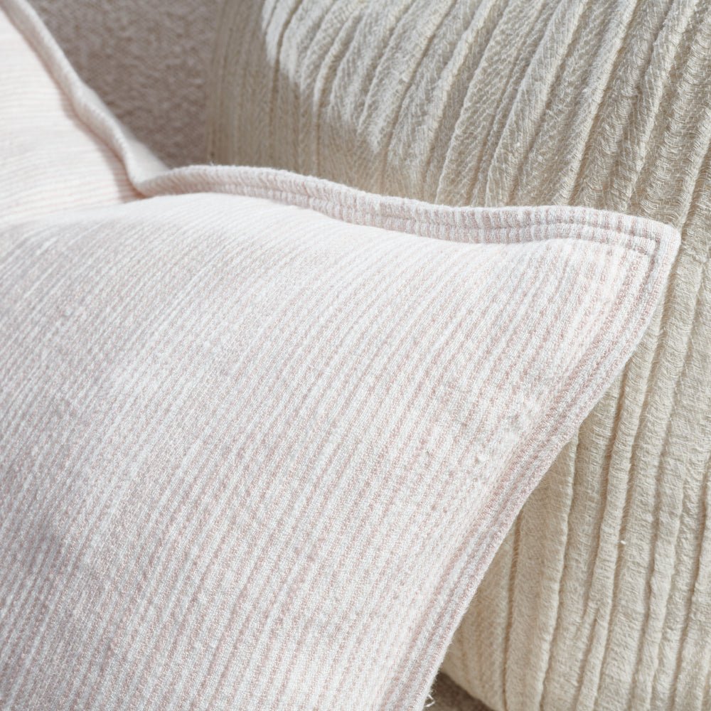 Myra Musk/White Stripe Cushion - Eadie Lifestyle