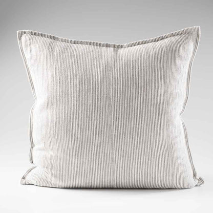 Myra Slate/White Stripe Cushion - Eadie Lifestyle