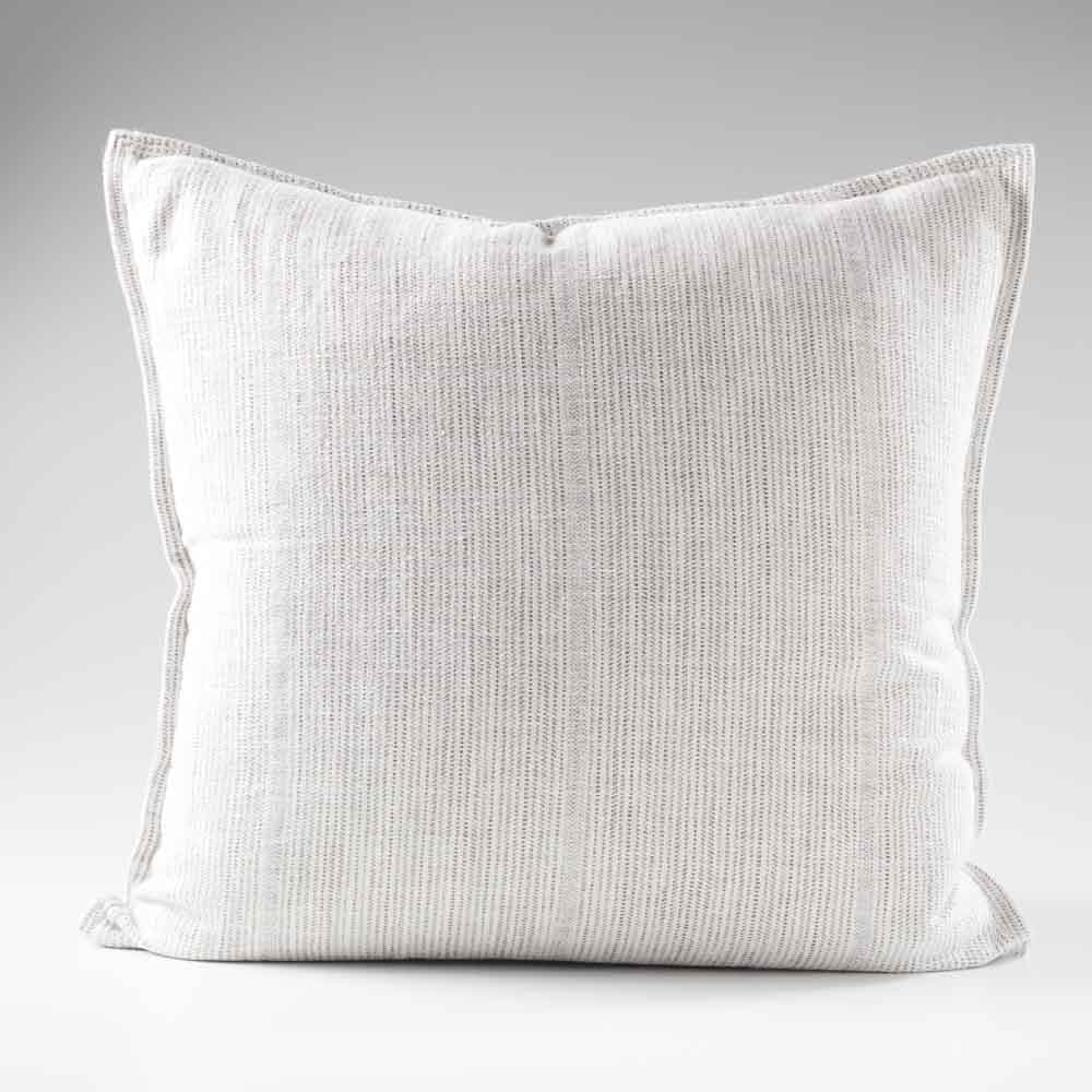 Myra Slate/White Stripe Cushion - Eadie Lifestyle