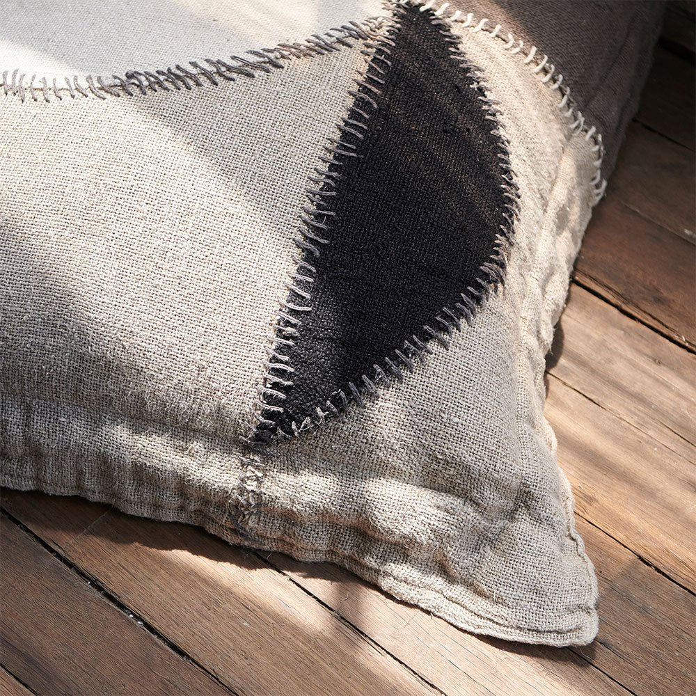 Perfecto Handwoven Linen Floor Cushion - Eadie Lifestyle