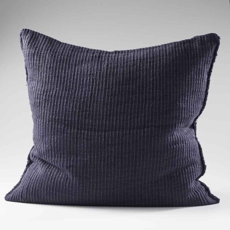 Navy best sale linen pillow