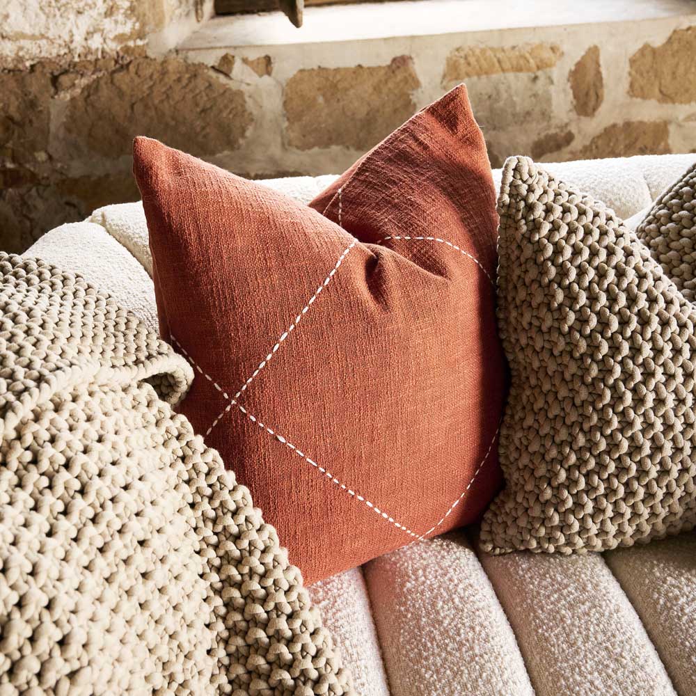 Burnt orange sales throws and cushions