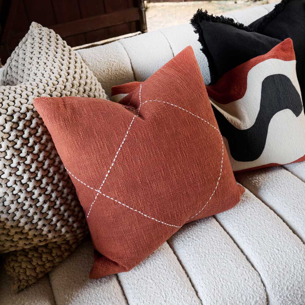 Rust red hot sale throw pillows