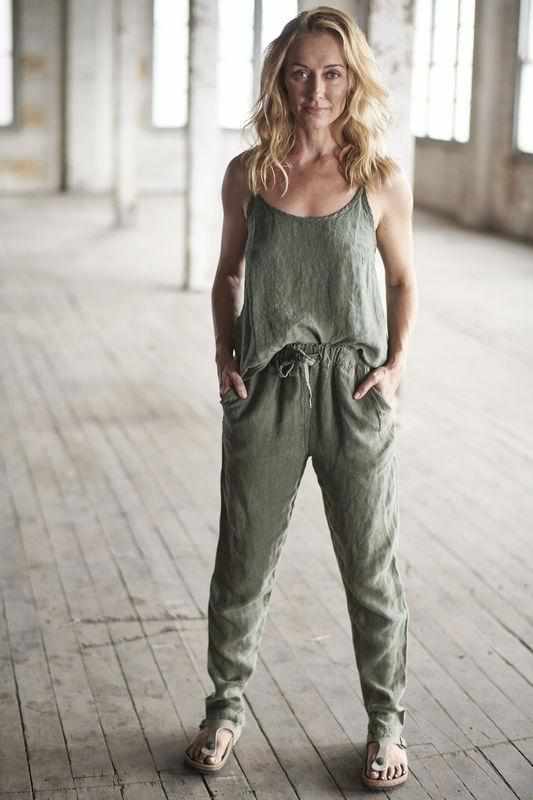 The Linen Cami - Khaki - Eadie Lifestyle