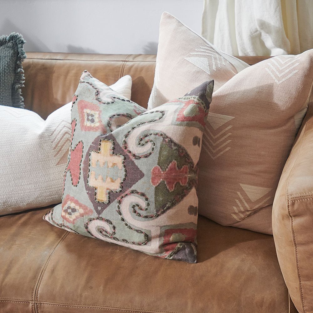 Tribale Linen Cushion - Eadie Lifestyle